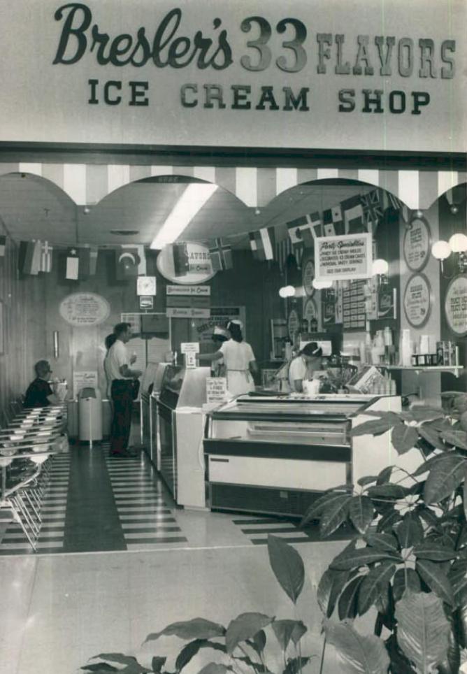 Bresler's 33 Flavors Ice Cream / Multiple Chicagoland area locations (1927-1987)