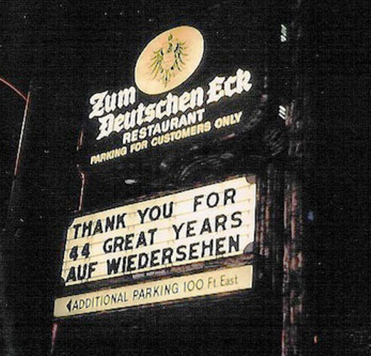 Zum deutschen eck restaurant