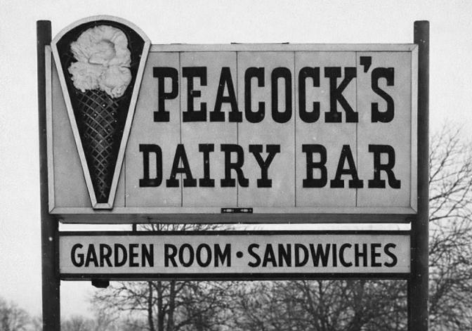 Peacock's dairy bar ice cream