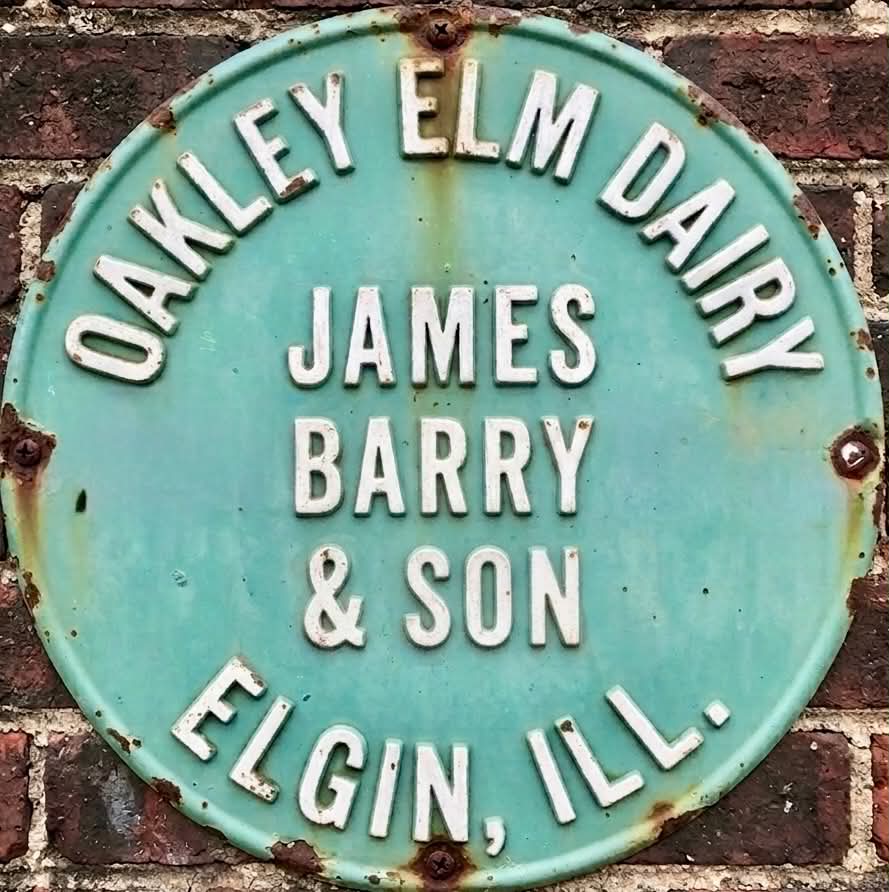 OAKLEY ELM DAIRY JAMES BARRY & SON ELGIN IL. 