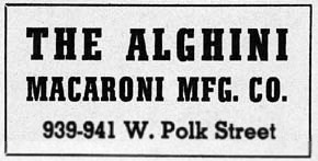 The Alghini Macaroni Mfg. Co. Chicago