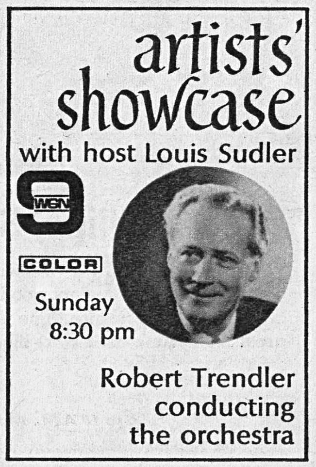 ARTISTS' SHOWCASE ROBERT BOB TRNDLER LOUIS SUDLER