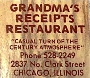 grandma's receipts 