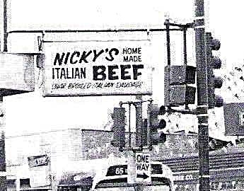 Nicky's Italian Beef / 5358 W. Grand Ave. Chicago, IL. (1972-1998)