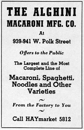 The Alghini Macaroni Mfg. Co. Chicago