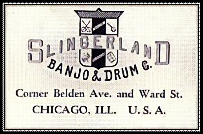 SLINGERLAND BANJO DRUM CHICAGO